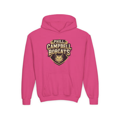 Youth Hoodie Sweatshirt \ Phill Campbell Bobcats \ PCB1