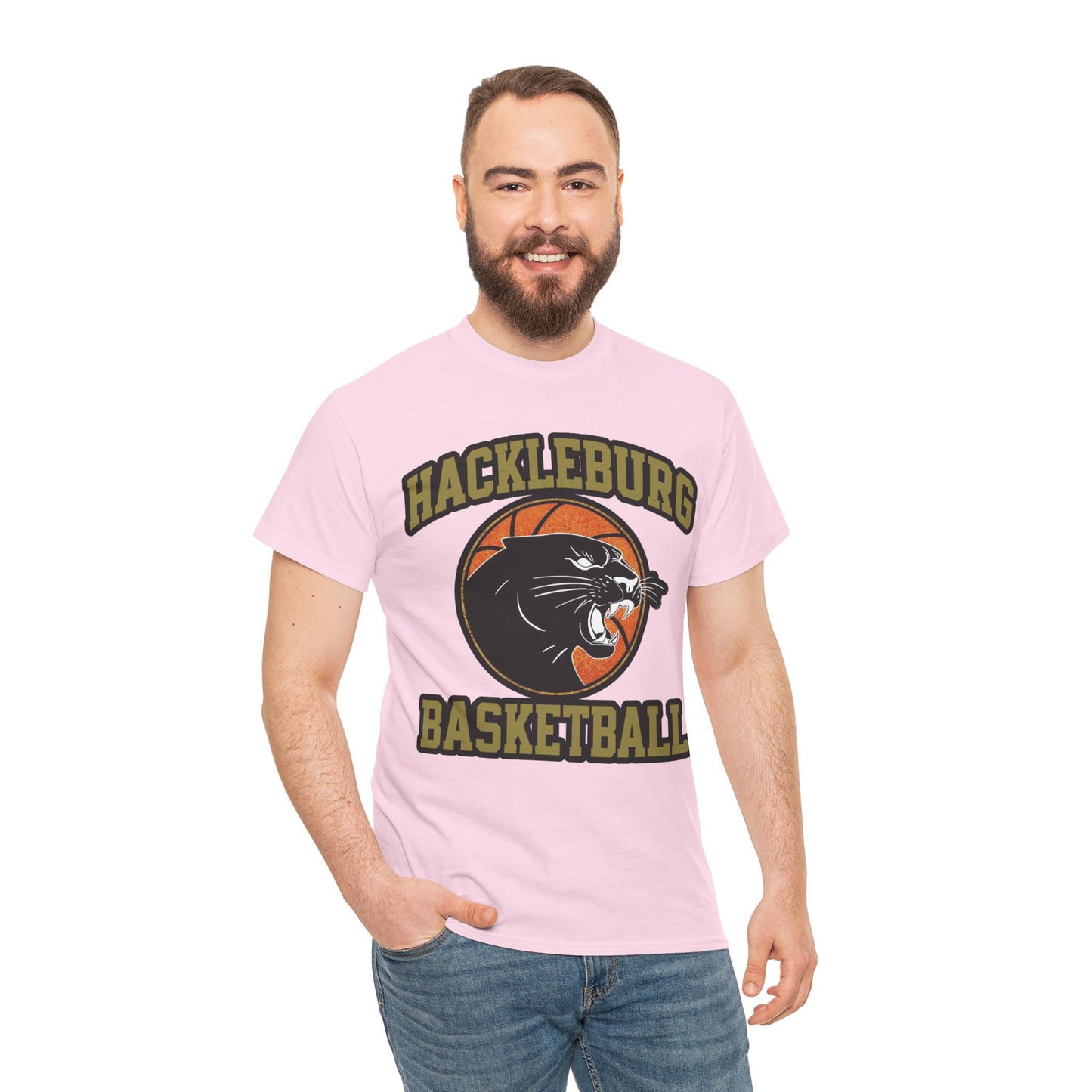 Adult Tee \ Hackleburg Panther Basketball \ HPBK1