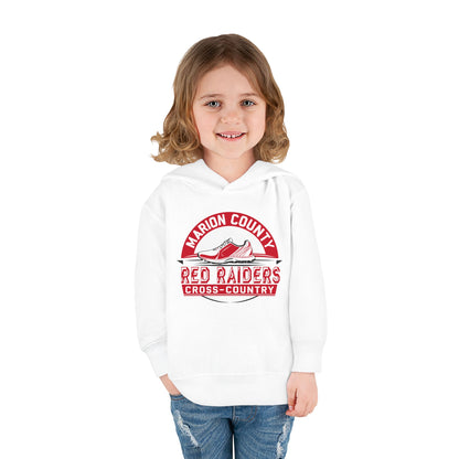 Toddler Hoodie Sweatshirt \ Marion County Red Raiders Cross-Country \ MCCC1