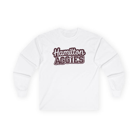 Adult Long Sleeve Tee \ Hamilton Aggies \ HAG2