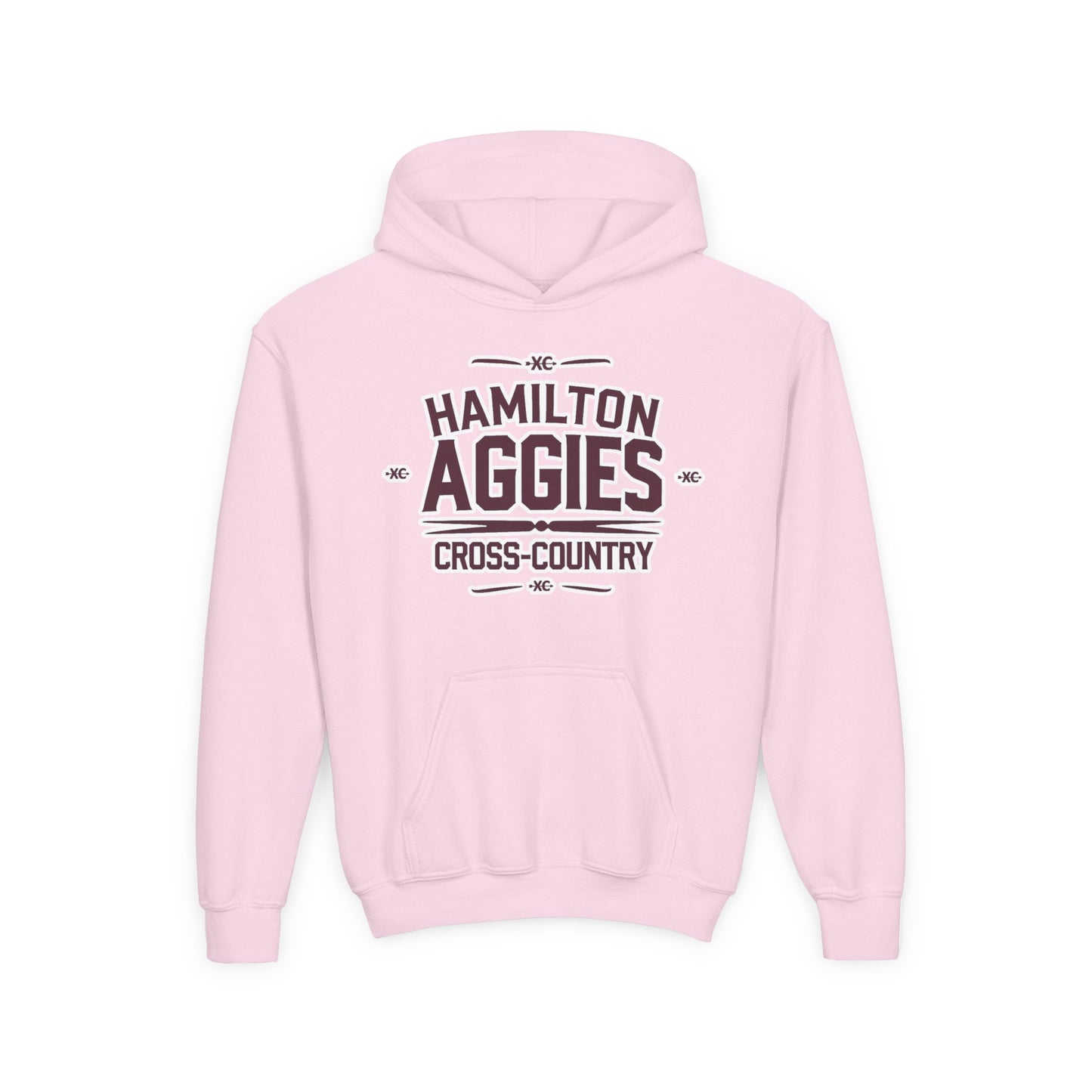 Youth Hoodie Sweatshirt \ Hamilton Aggies Cross-Country \ HCC1