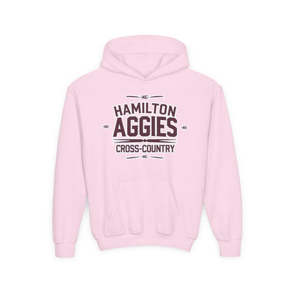 Youth Hoodie Sweatshirt \ Hamilton Aggies Cross-Country \ HCC1