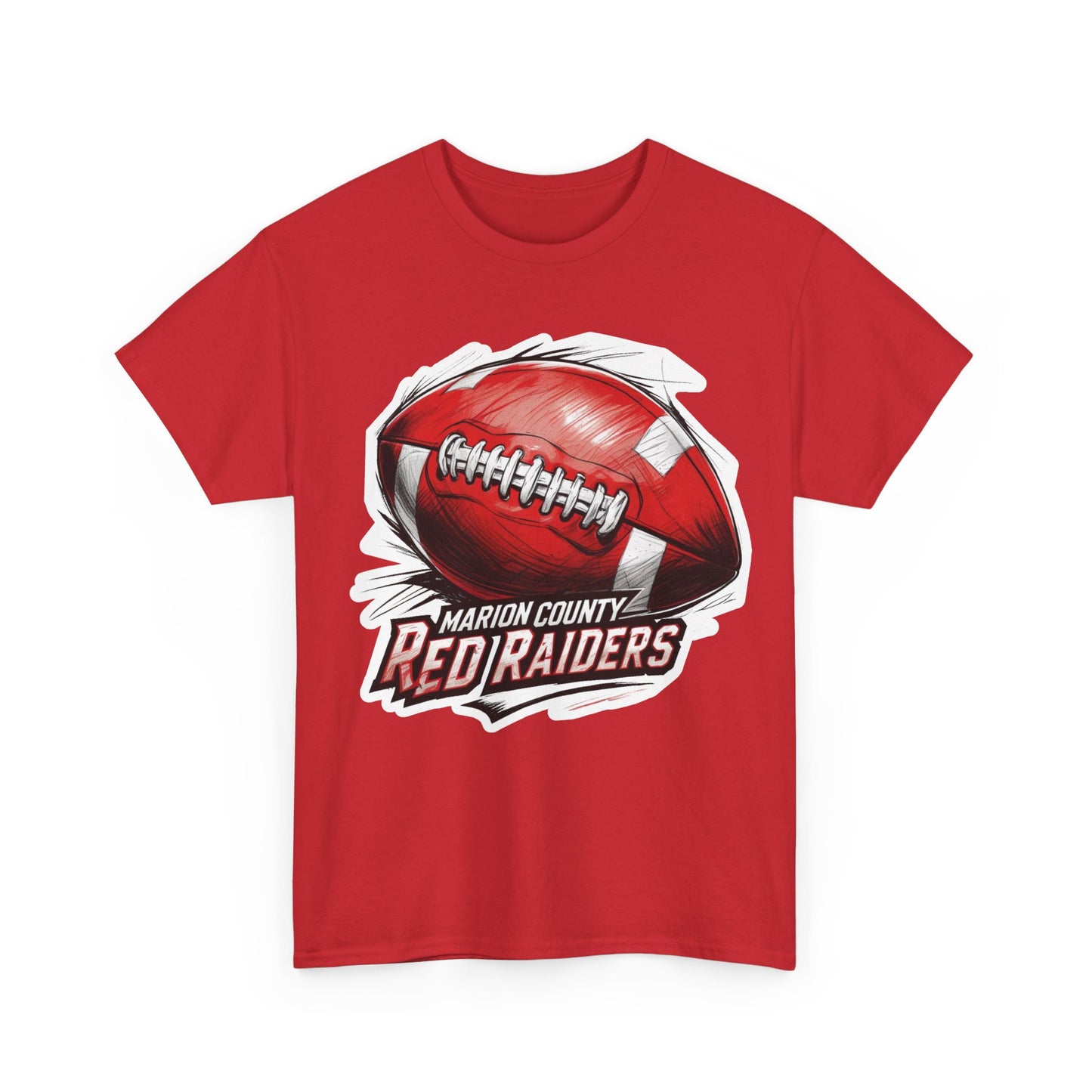 Adult Tee \ Marion County Red Raiders Football \ MCF1