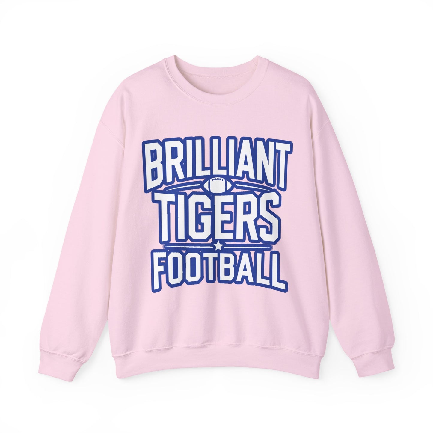 Adult Crewneck Sweatshirt \ Brilliant Tigers Football \ BTF1