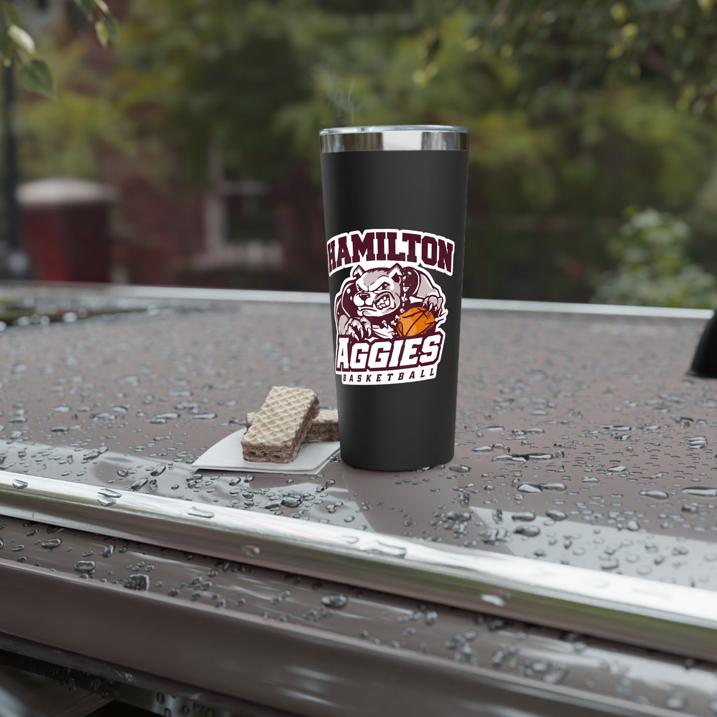 22oz Copper Insulated Tumbler \ Hamilton Aggies Basketball \ HABB1