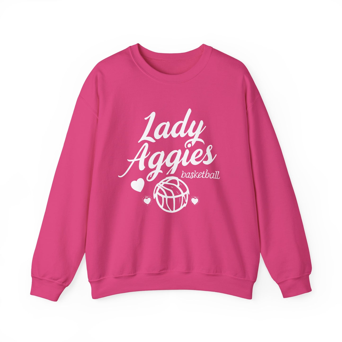 Adult Crewneck Sweatshirt \ Hamilton Aggies Basketball \ HABKG2