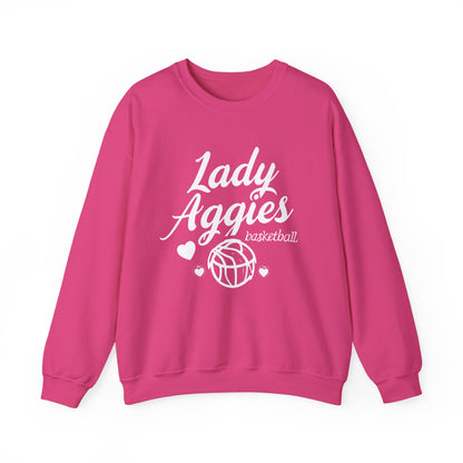 Adult Crewneck Sweatshirt \ Hamilton Aggies Basketball \ HABKG2