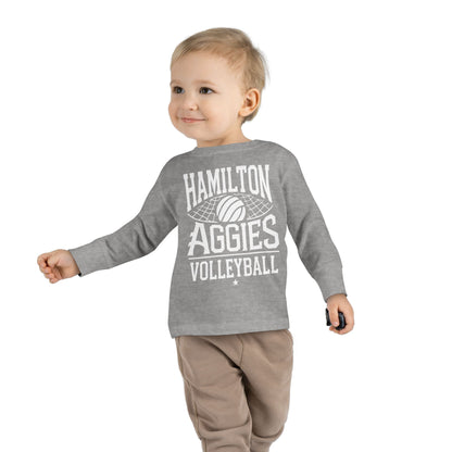 Toddler Long Sleeve Tee \ Hamilton Aggies Volleyball \ HAV2