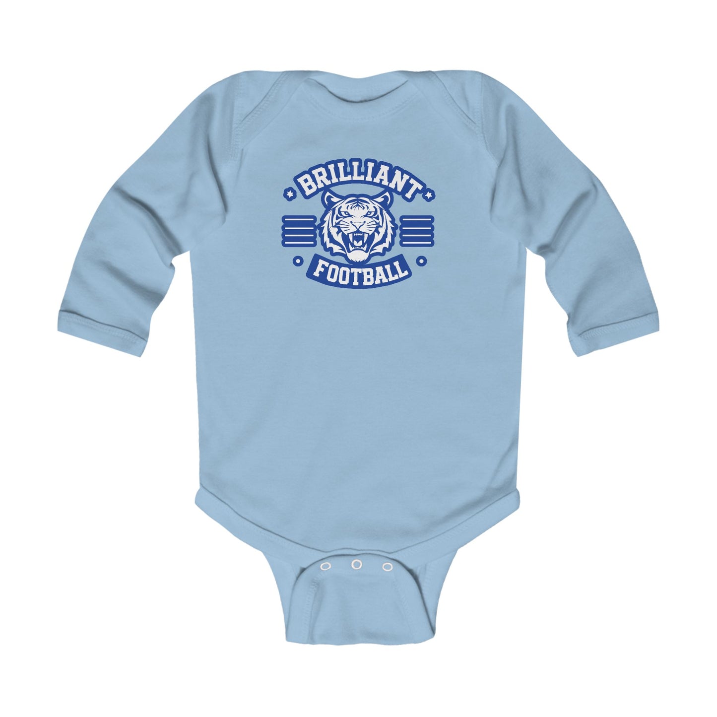 Long Sleeve Baby Bodysuit \ Brilliant Tigers Football \ BTF2