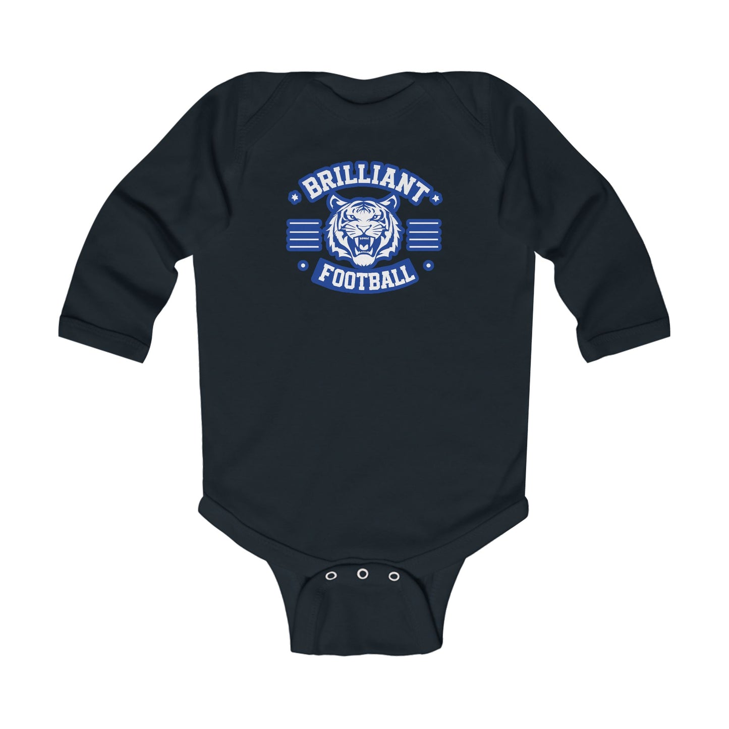 Long Sleeve Baby Bodysuit \ Brilliant Tigers Football \ BTF2