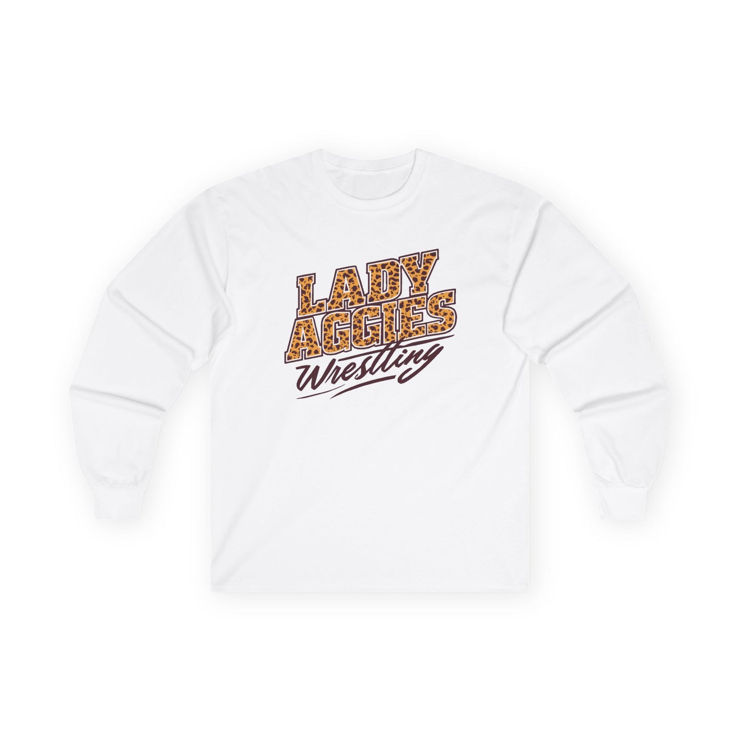 Adult Long Sleeve Tee \ Hamilton Aggies Wrestling \ HAWG3