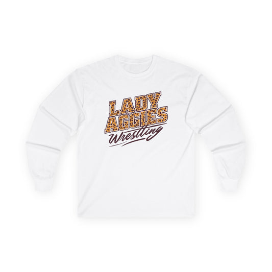 Adult Long Sleeve Tee \ Hamilton Aggies Wrestling \ HAWG3