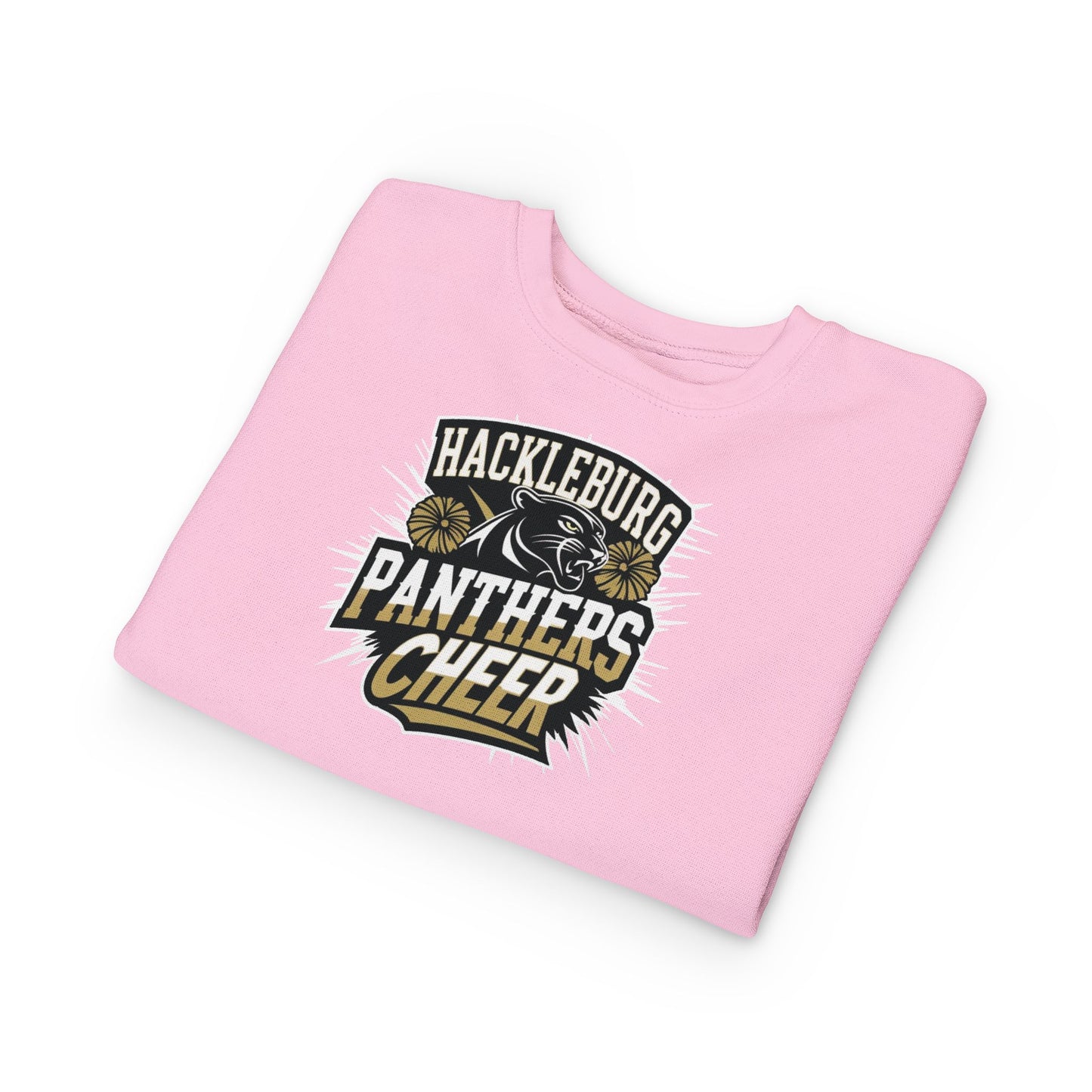 Toddler Crewneck Sweatshirt \ Hackleburg Panthers Cheer \ HPC1