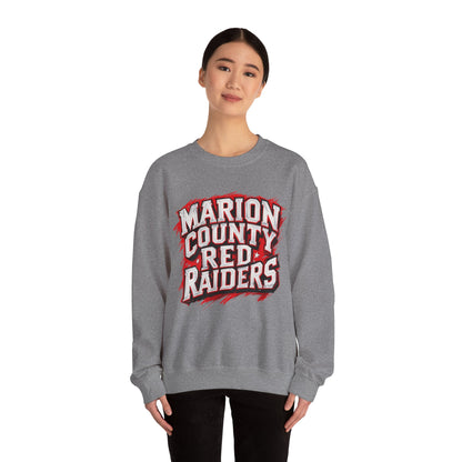 Adult Crewneck Sweatshirt \ Marion County Red Raiders \ MC1