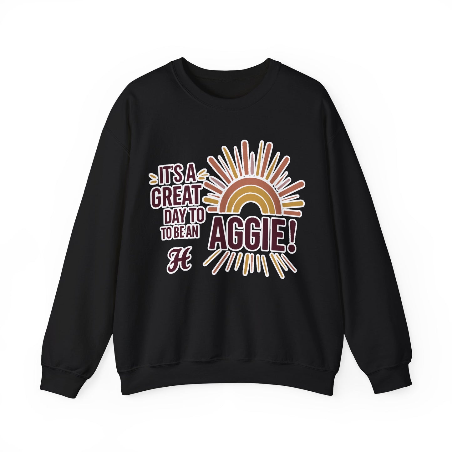 Adult Crewneck Sweatshirt \ It's a Great Day to be an Aggie! \ GDA1