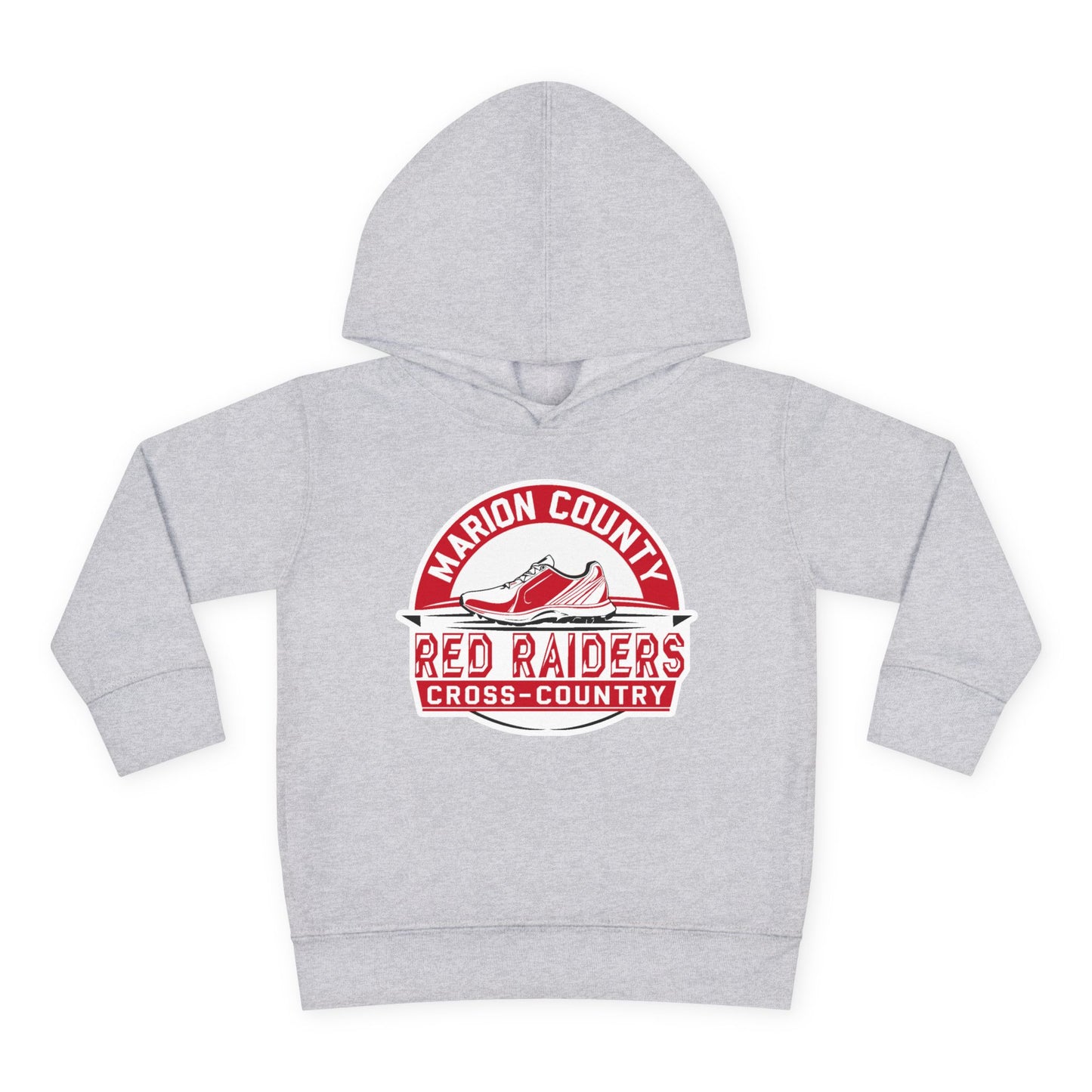 Toddler Hoodie Sweatshirt \ Marion County Red Raiders Cross-Country \ MCCC1