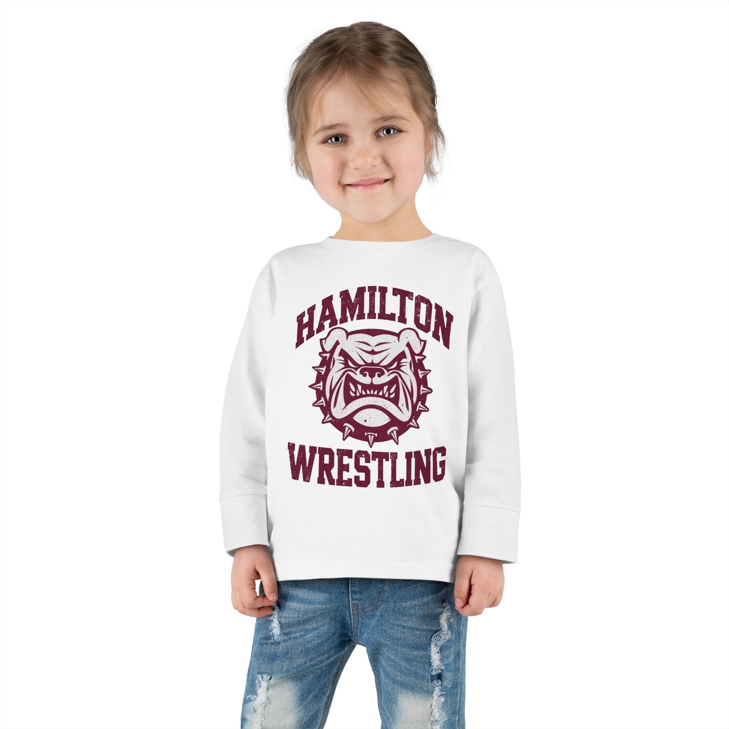 Toddler Long Sleeve Tee \ Hamilton Aggies Wrestling \ HAW2