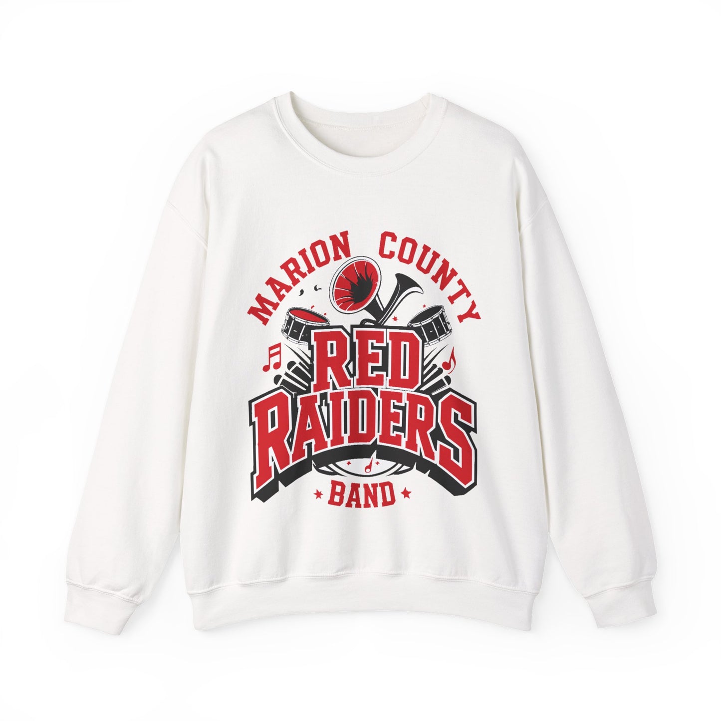 Adult Crewneck Sweatshirt \ Marion County Red Raiders Band \ MCB2