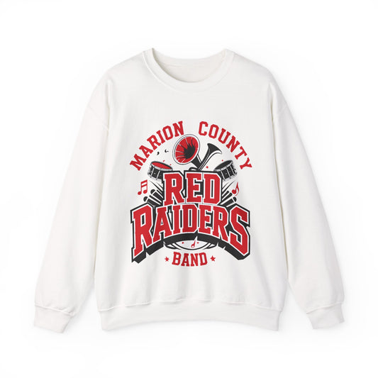 Adult Crewneck Sweatshirt \ Marion County Red Raiders Band \ MCB2