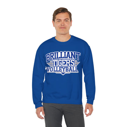 Adult Crewneck Sweatshirt \ Brilliant Tigers Volleyball \ BTV2