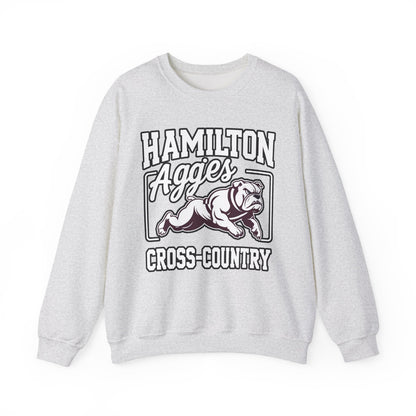 Adult Crewneck Sweatshirt \ Hamilton Aggies Cross-Country \ HCC2