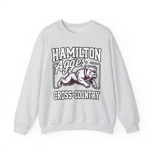 Adult Crewneck Sweatshirt \ Hamilton Aggies Cross-Country \ HCC2