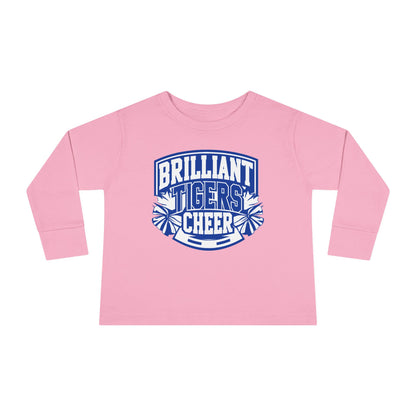 Toddler Long Sleeve Tee \ Brilliant Tigers Cheer \ BTC1