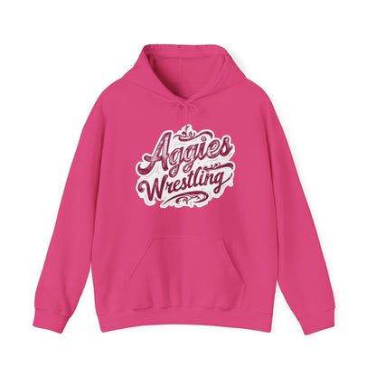 Adult Hoodie Sweatshirt \ Hamilton Aggies Wrestling \ HAWG2