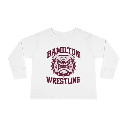 Toddler Long Sleeve Tee \ Hamilton Aggies Wrestling \ HAW2
