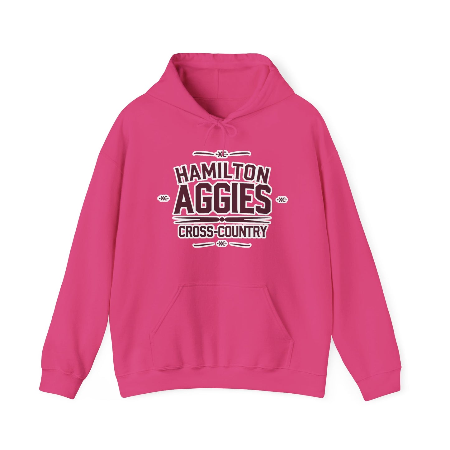 Adult Hooded Sweatshirt \ Hamilton Aggies Cross-Country \ HCC1