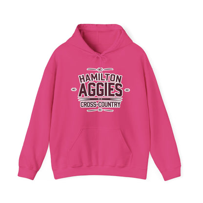 Adult Hooded Sweatshirt \ Hamilton Aggies Cross-Country \ HCC1