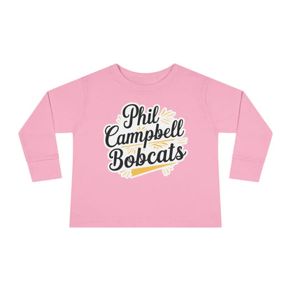 Toddler Long Sleeve Tee \ Phil Campbell Bobcats \ PCBG2