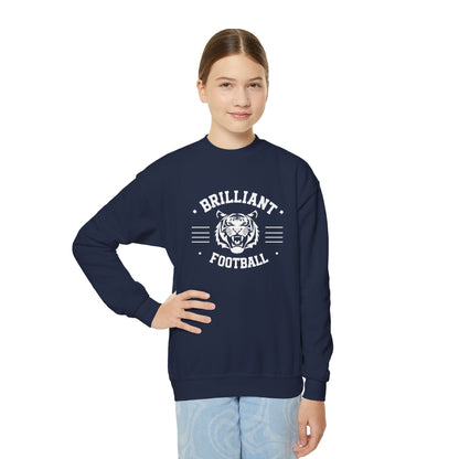 Youth Crewneck Sweatshirt \ Brilliant Tigers Football \ BTF2