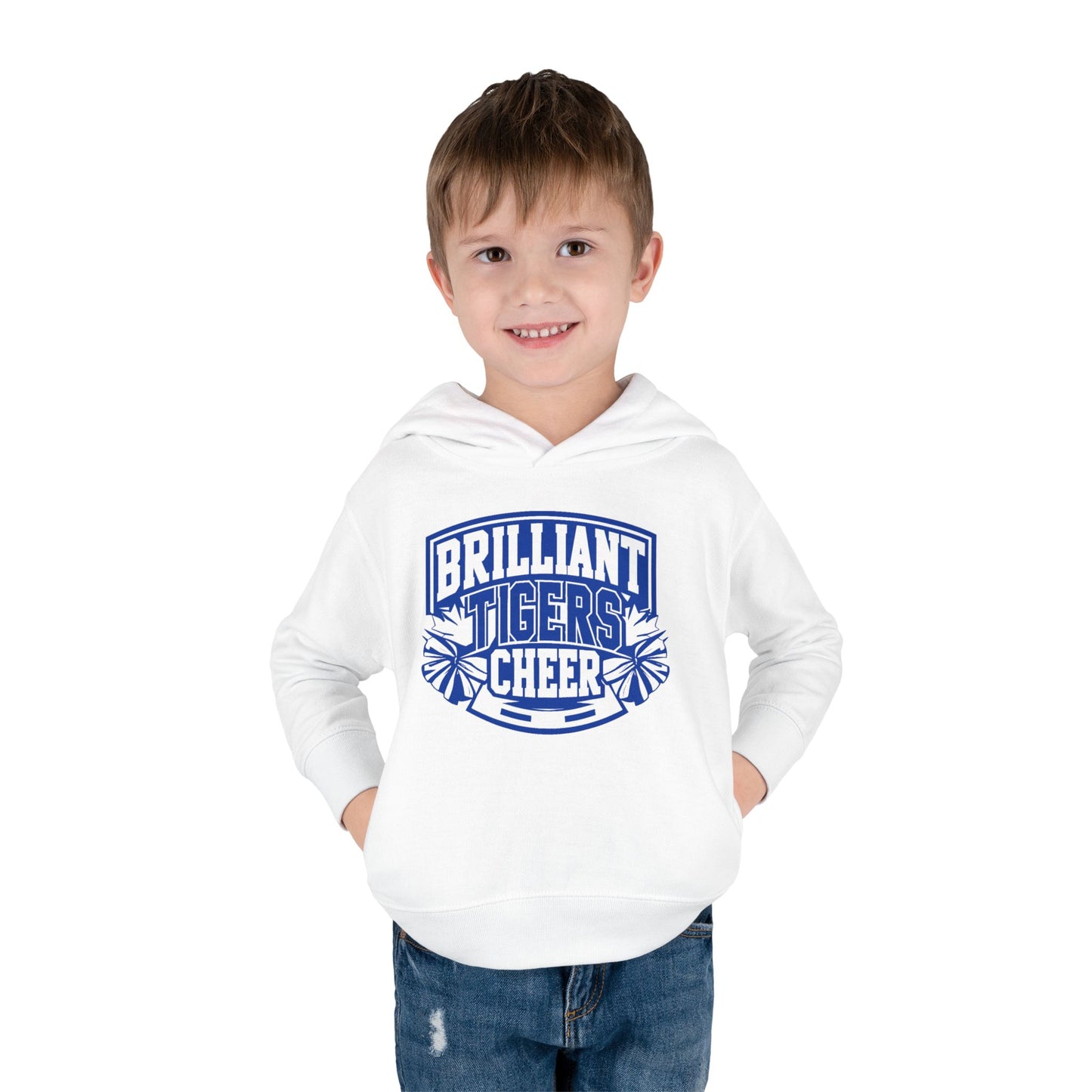 Toddler Hoodie Sweatshirt \ Brilliant Tigers Cheer \ BTC1