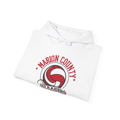 Adult Hoodie Sweatshirt \ Marion County Red Raiders Volleyball \ MCV1