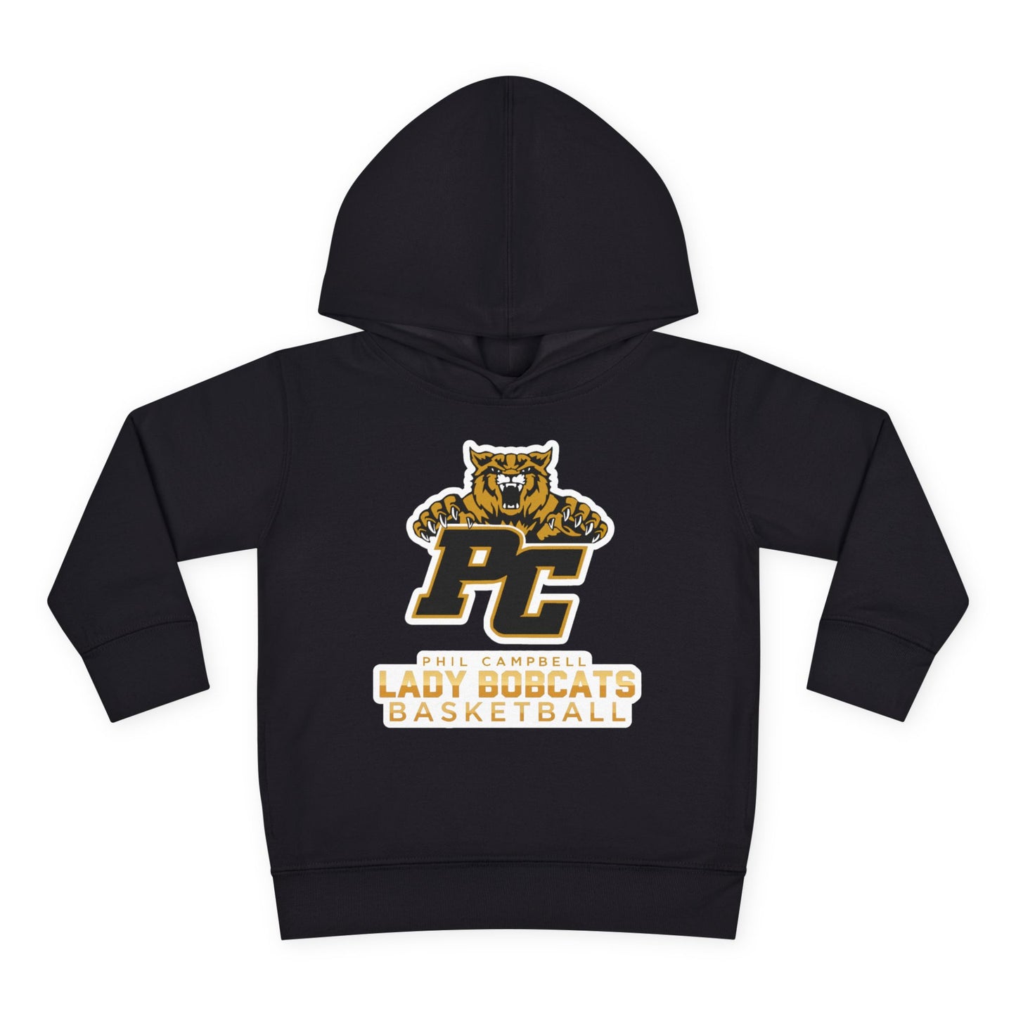 Toddler Hoodie Sweatshirt \ Phil Campbell Bobcats Basketball \ PCBBKG1