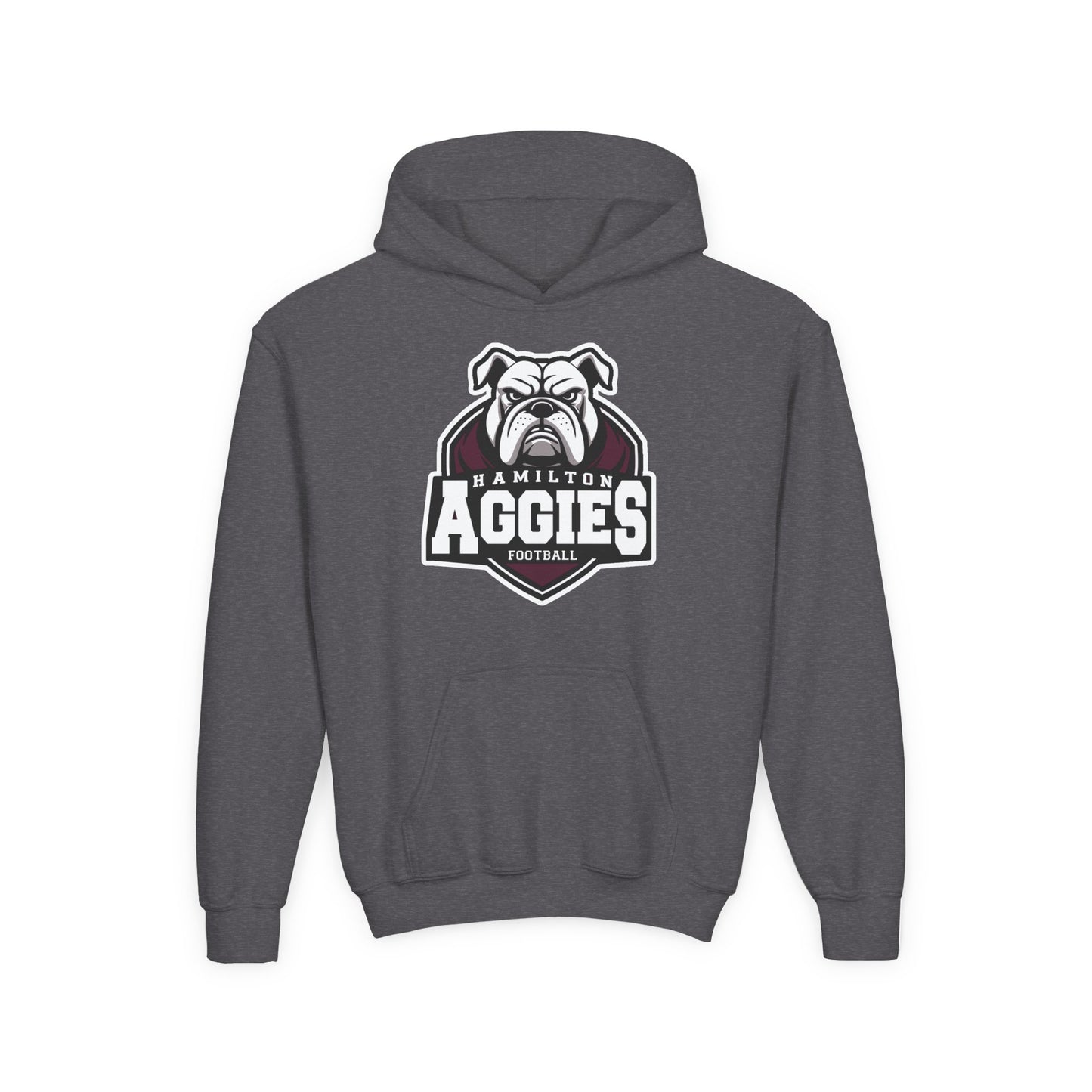 Youth Hoodie Sweatshirt \ Hamilton Aggies Football \ HAF2