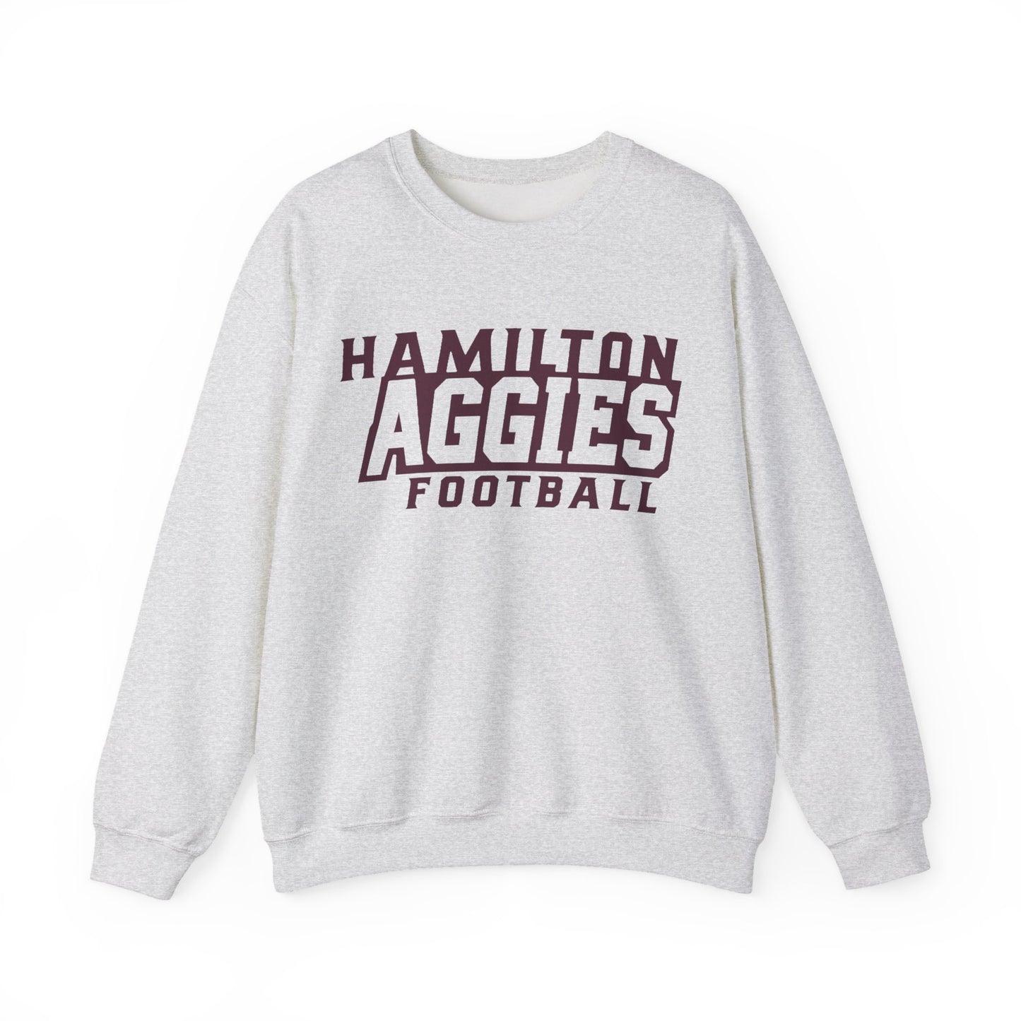 Adult Crewneck Sweatshirt \ Hamilton Aggies Football \ HAF1