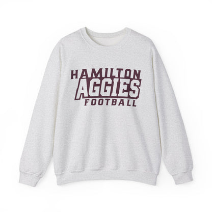 Adult Crewneck Sweatshirt \ Hamilton Aggies Football \ HAF1