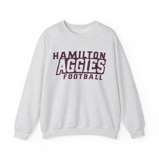 Adult Crewneck Sweatshirt \ Hamilton Aggies Football \ HAF1