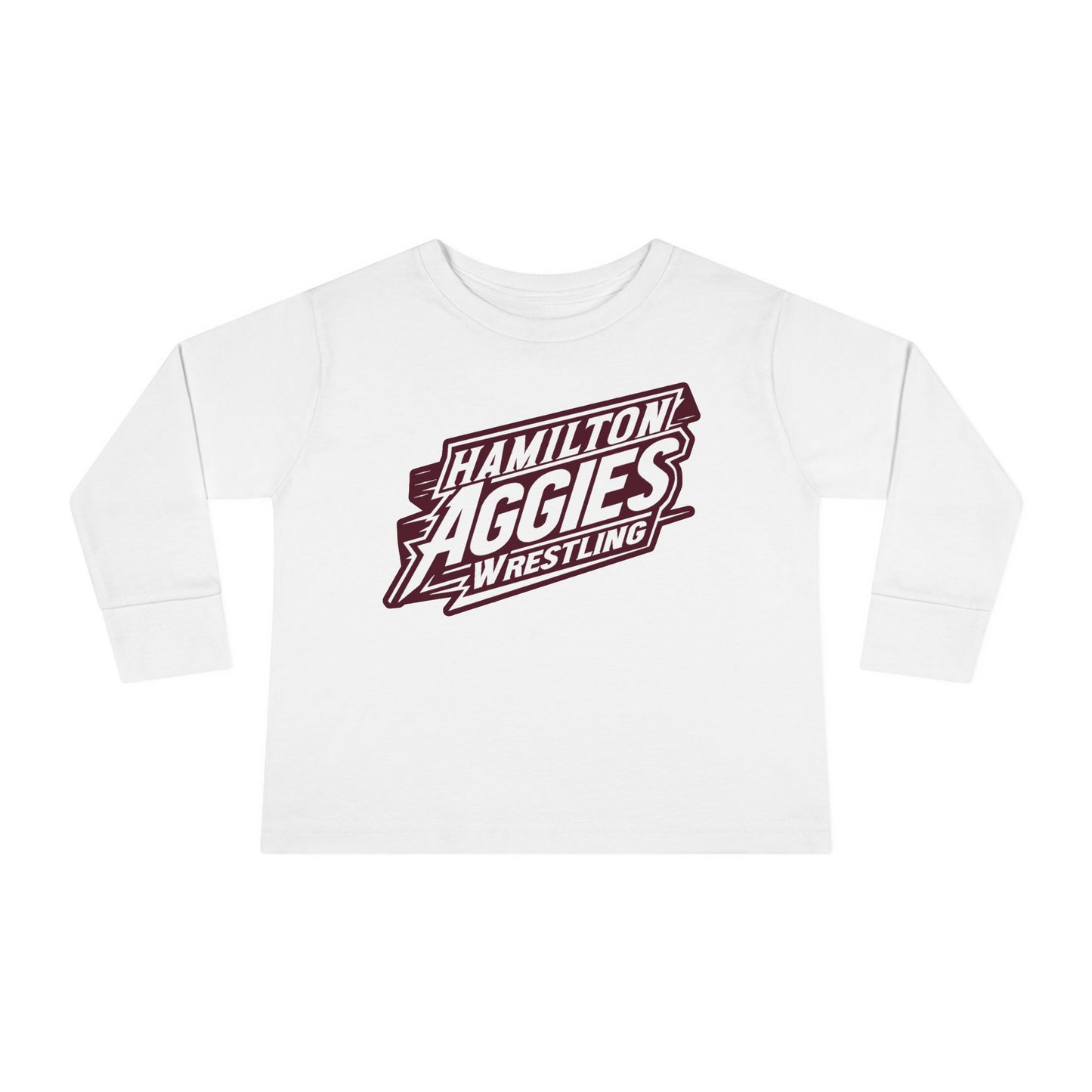 Toddler Long Sleeve Tee \ Hamilton Aggies Wrestling \ HAW1