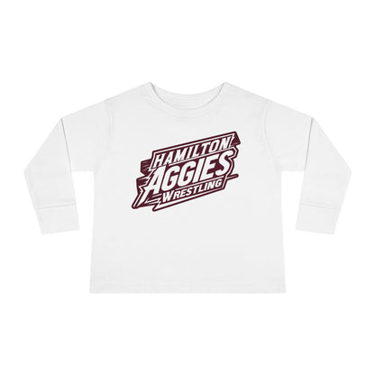Toddler Long Sleeve Tee \ Hamilton Aggies Wrestling \ HAW1