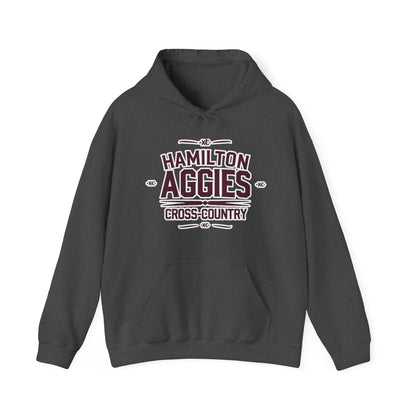 Adult Hooded Sweatshirt \ Hamilton Aggies Cross-Country \ HCC1