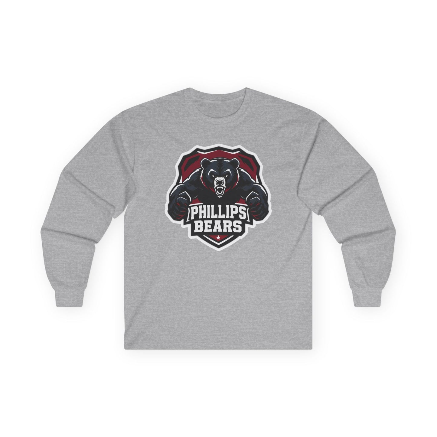 Adult Long Sleeve Tee \ \ Phillips Bears \ PB2