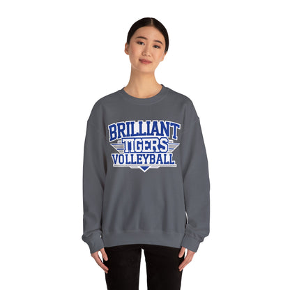 Adult Crewneck Sweatshirt \ Brilliant Tigers Volleyball \ BTV2