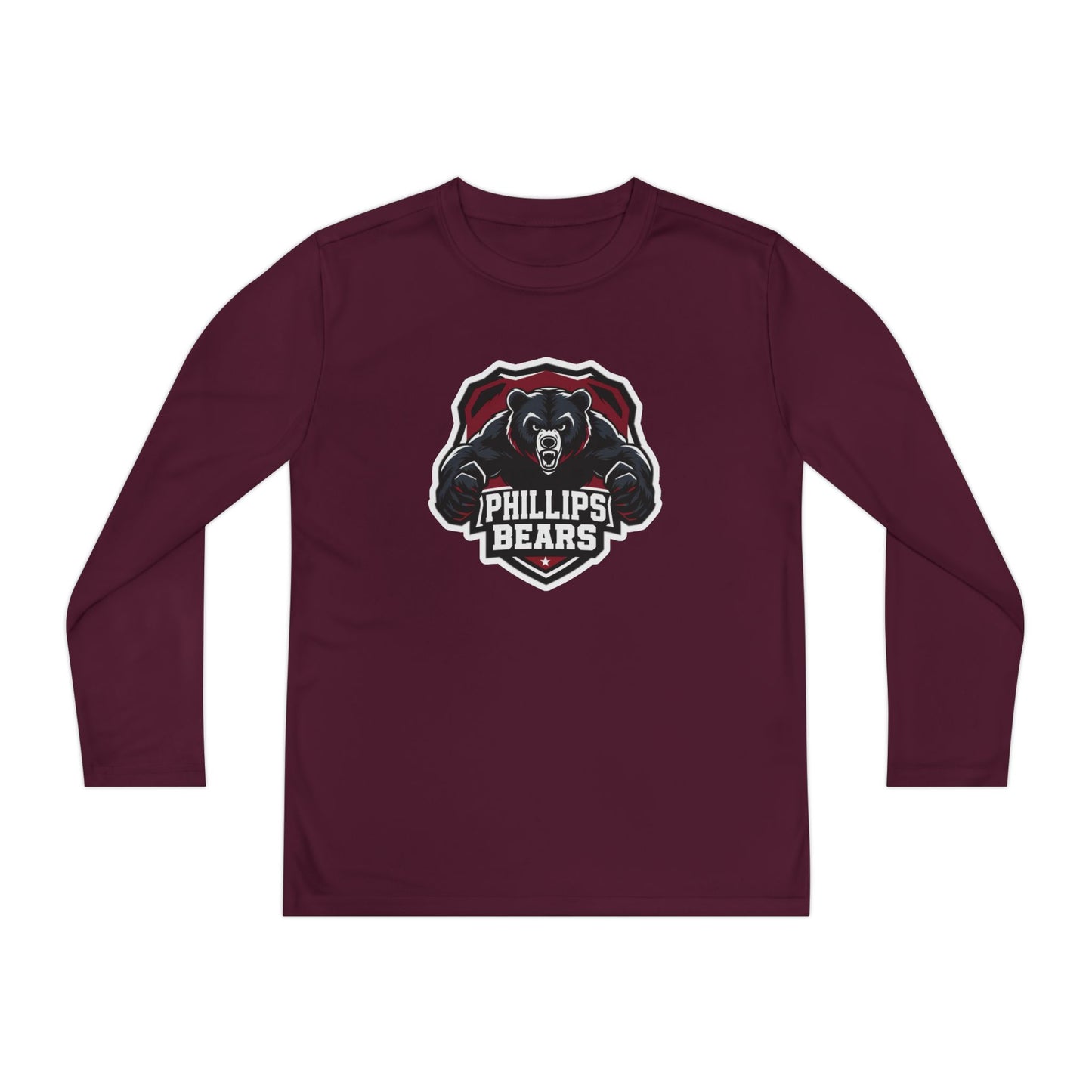 Youth Long Sleeve Tee \ Phillips Bears \ PB2