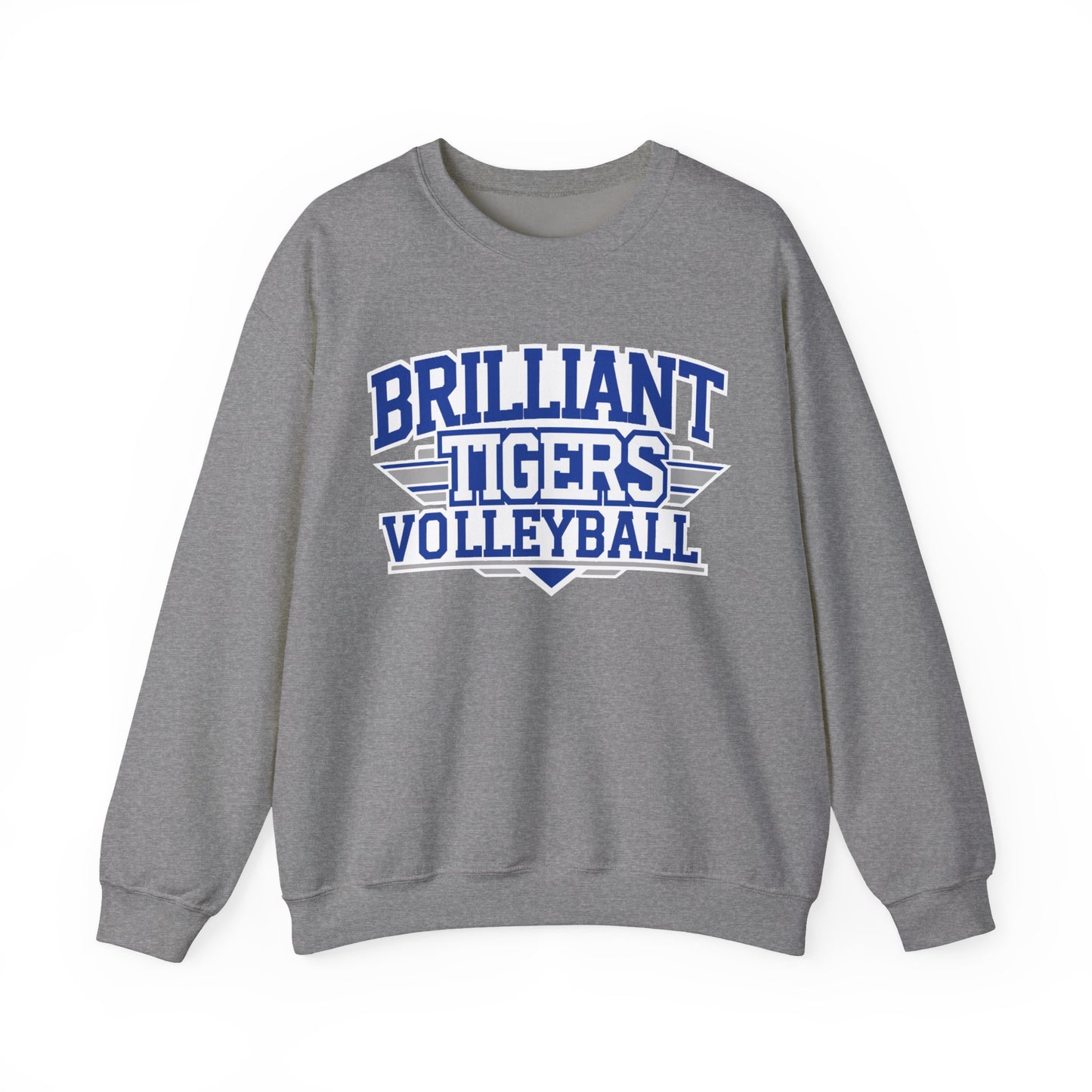 Adult Crewneck Sweatshirt \ Brilliant Tigers Volleyball \ BTV2