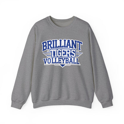 Adult Crewneck Sweatshirt \ Brilliant Tigers Volleyball \ BTV2