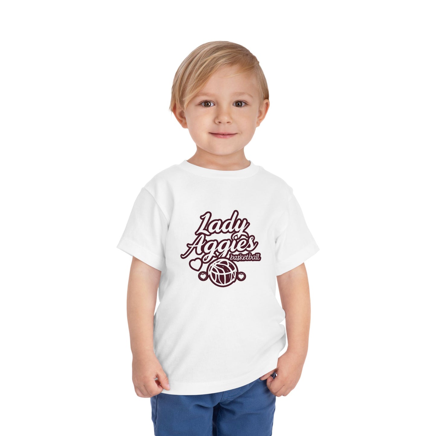 Toddler Tee \ Hamilton Aggies Basketball \ HABBG2