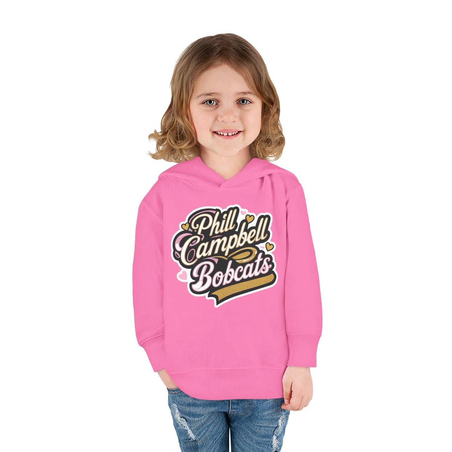 Toddler Hoodie Sweatshirt \ Phill Campbell Bobcats \ PCBG1